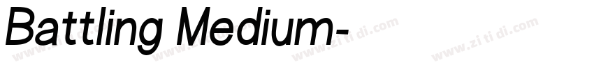 Battling Medium字体转换